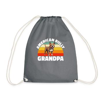 American Bully Gifts - Drawstring Bag - grey - Front