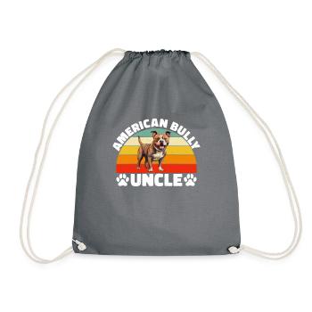 American Bully Gifts - Drawstring Bag - grey - Front