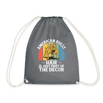 American Bully Gifts - Drawstring Bag - grey - Front
