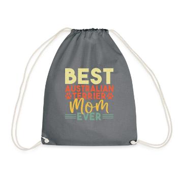 Australian Terrier Gifts - Turnbeutel - Grau - Vorne