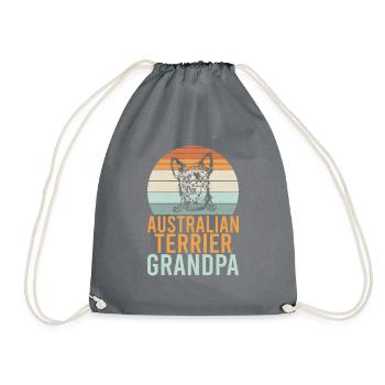 Australian Terrier Gifts - Turnbeutel - Grau - Vorne
