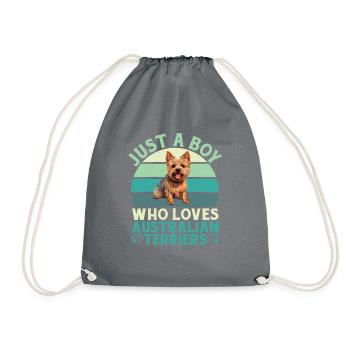 Cadeaux pour terrier australien - Sac de sport léger - gris - Devant