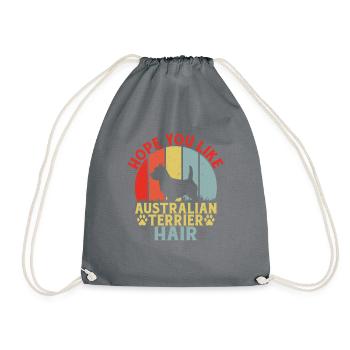 Australian Terrier Gifts - Turnbeutel - Grau - Vorne