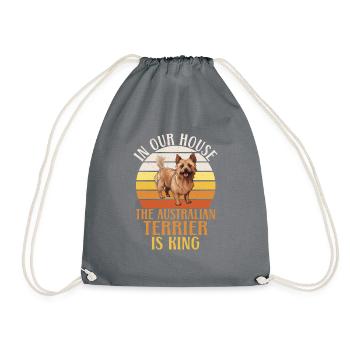 Cadeaux pour terrier australien - Sac de sport léger - gris - Devant