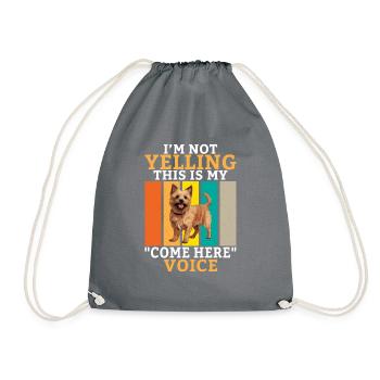 Cadeaux pour terrier australien - Sac de sport léger - gris - Devant