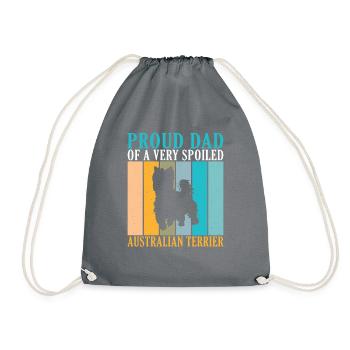 Cadeaux pour terrier australien - Sac de sport léger - gris - Devant