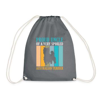 Cadeaux pour terrier australien - Sac de sport léger - gris - Devant