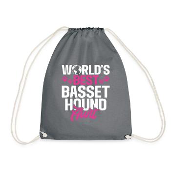 Cadeaux Basset Hound - Sac de sport léger - gris - Devant