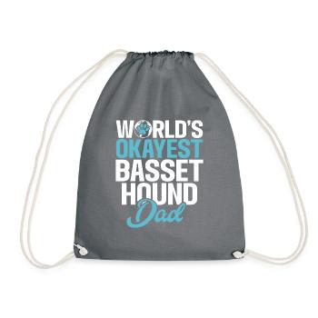 Cadeaux Basset Hound - Sac de sport léger - gris - Devant