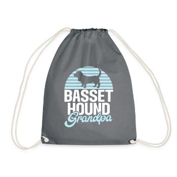 Cadeaux Basset Hound - Sac de sport léger - gris - Devant