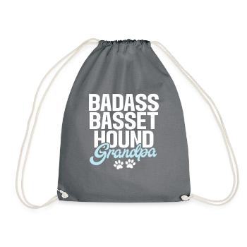 Cadeaux Basset Hound - Sac de sport léger - gris - Devant