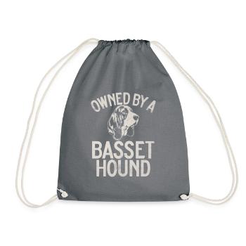 Cadeaux Basset Hound - Sac de sport léger - gris - Devant