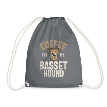 Cadeaux Basset Hound - Sac de sport léger - gris - Devant
