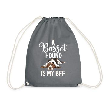 Cadeaux Basset Hound - Sac de sport léger - gris - Devant