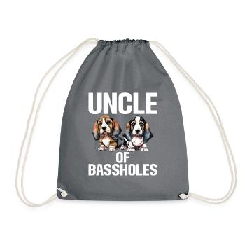 Cadeaux Basset Hound - Sac de sport léger - gris - Devant