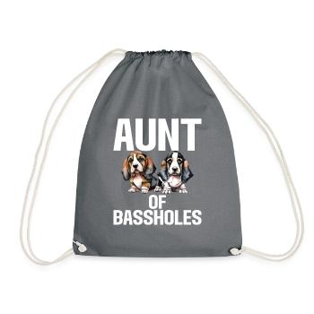 Cadeaux Basset Hound - Sac de sport léger - gris - Devant