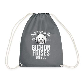 Cadeaux Bichon Frisé - Sac de sport léger - gris - Devant