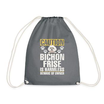 Cadeaux Bichon Frisé - Sac de sport léger - gris - Devant