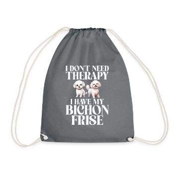 Cadeaux Bichon Frisé - Sac de sport léger - gris - Devant