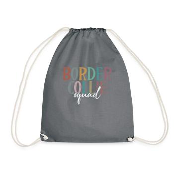 Border Collie Gifts - Turnbeutel - Grau - Vorne