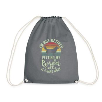 Cadeaux Border Collie - Sac de sport léger - gris - Devant