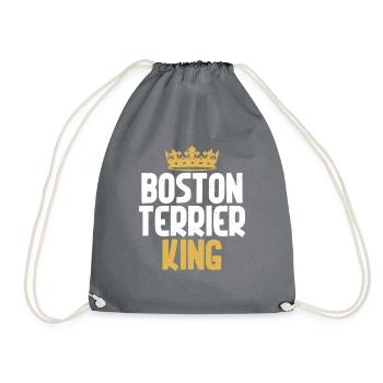 Boston Terrier Gifts - Turnbeutel - Grau - Vorne