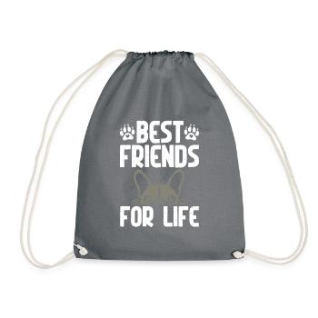Boston Terrier Gifts - Turnbeutel - Grau - Vorne
