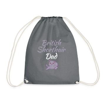 British Shorthair Gifts - Turnbeutel - Grau - Vorne