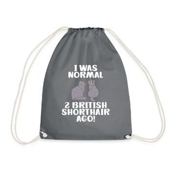 British Shorthair Gifts - Turnbeutel - Grau - Vorne