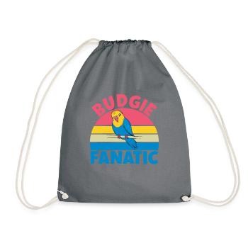 Cadeau de perruche - Sac de sport léger - gris - Devant