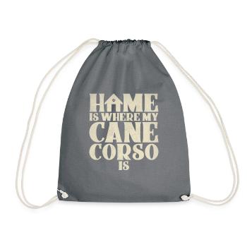 Cane Corso Gifts - Drawstring Bag - grey - Front