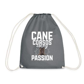 Cane Corso Gifts - Drawstring Bag - grey - Front