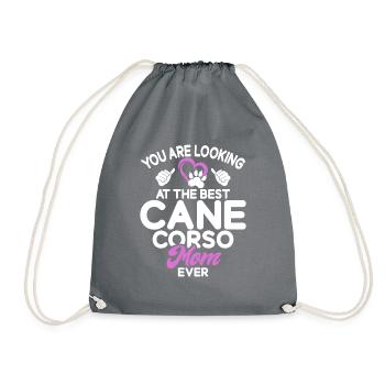 Cane Corso Gifts - Drawstring Bag - grey - Front