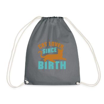 Cat Dad Gifts - Turnbeutel - Grau - Vorne