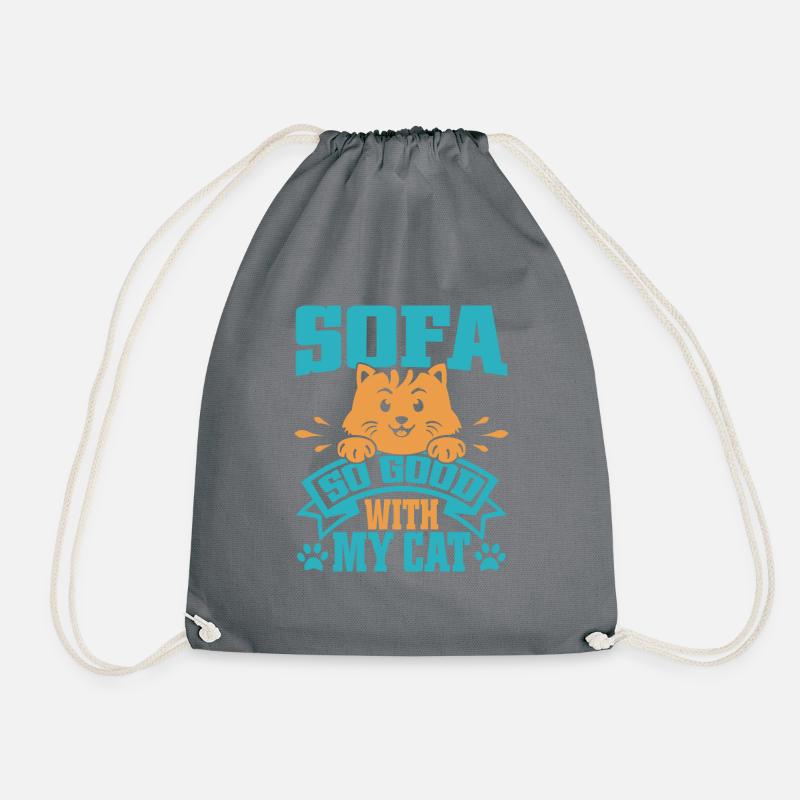 Cat Dad Gifts - Turnbeutel - Grau
