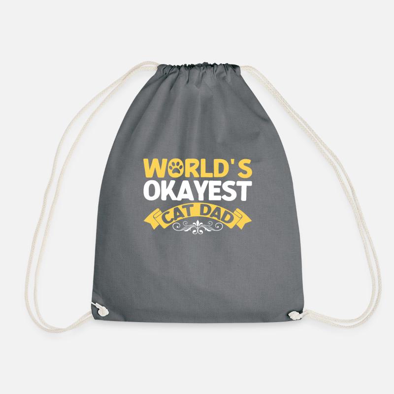 Cat Dad Gifts - Turnbeutel - Grau