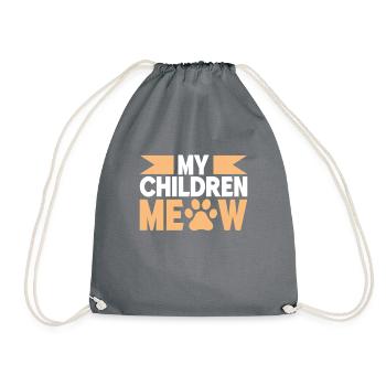 Cat Dad Gifts - Turnbeutel - Grau - Vorne