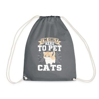 Cat Dad Gifts - Turnbeutel - Grau - Vorne
