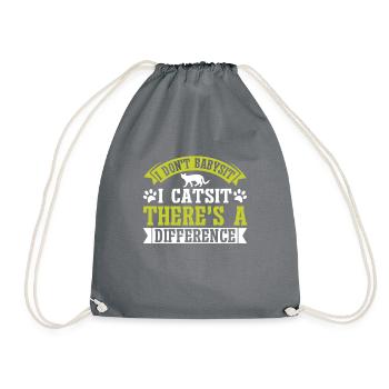 Cat Grandma Gifts - Turnbeutel - Grau - Vorne