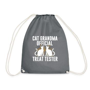 Cat Grandma Gifts - Turnbeutel - Grau - Vorne