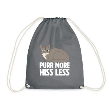Cat Mom Gifts - Turnbeutel - Grau - Vorne
