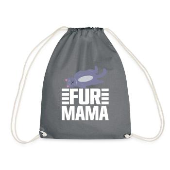Cat Mom Gifts - Turnbeutel - Grau - Vorne