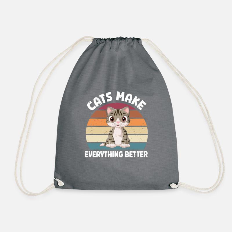 Cadeaux pour maman chat - Sac de sport léger - gris