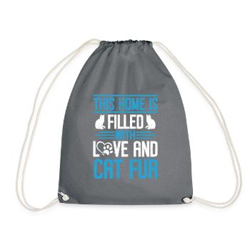 Cat Mom Gifts - Turnbeutel - Grau - Vorne