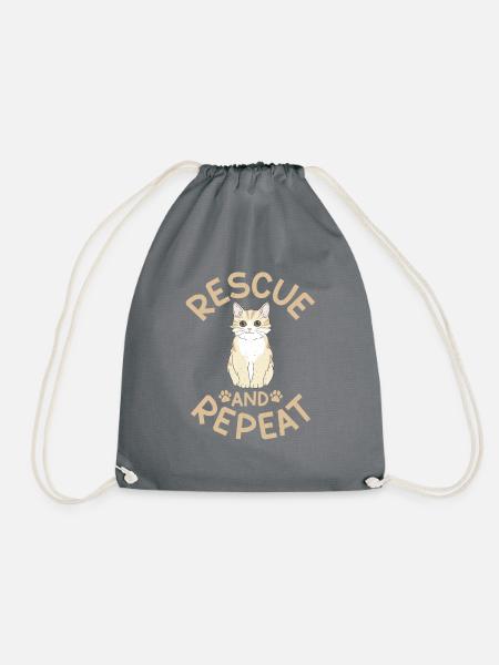 Cat Rescue Gifts - Turnbeutel - Grau