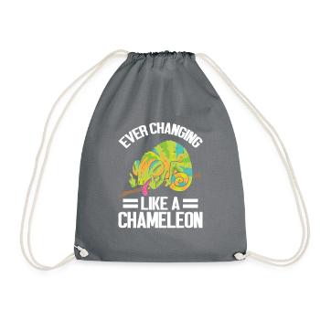 Chameleon Gifts - Turnbeutel - Grau - Vorne