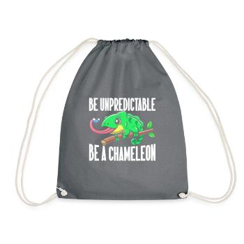 Chameleon Gifts - Turnbeutel - Grau - Vorne