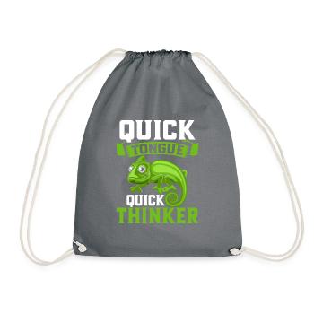 Chameleon Gifts - Turnbeutel - Grau - Vorne