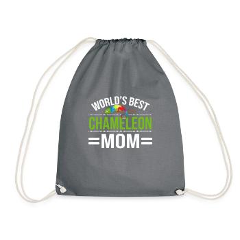 Chameleon Gifts - Drawstring Bag - grey - Front