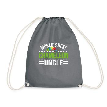Chameleon Gifts - Drawstring Bag - grey - Front